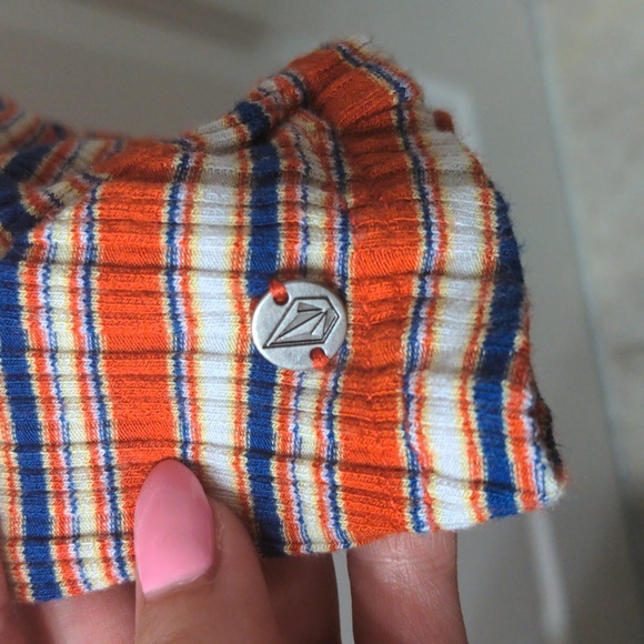 Volcolm Striped Tank Dress Red White and Blue Ribbed Pac Sun Cali Summer - Picture 4 of 5